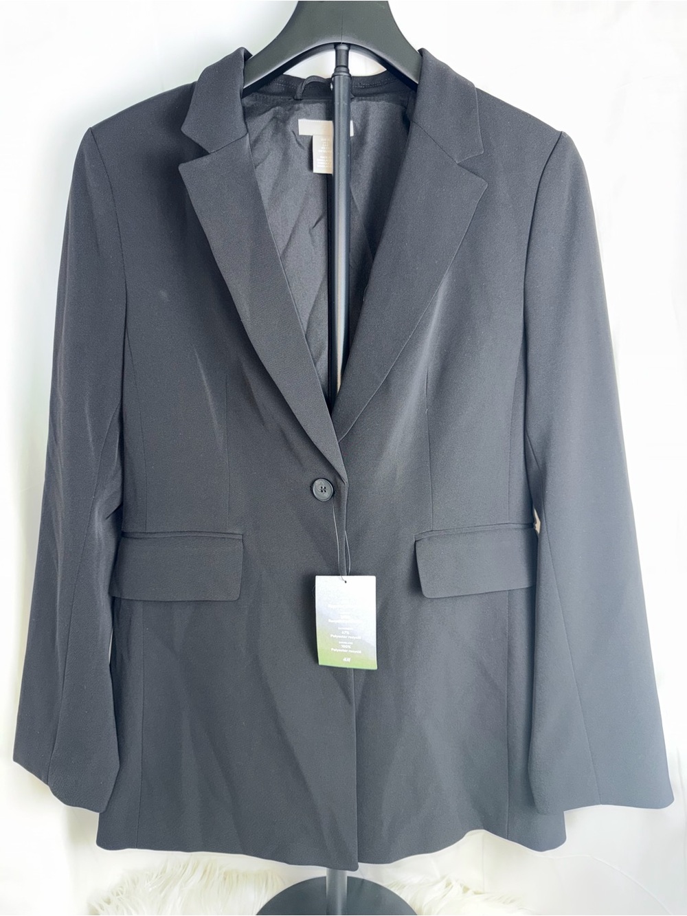 H&M Black Single-Button Women's Blazer S
